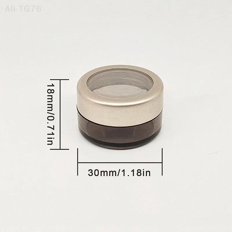 5g Nail Glitter Storage Jars – Transparent ABS Containers 2-Pack