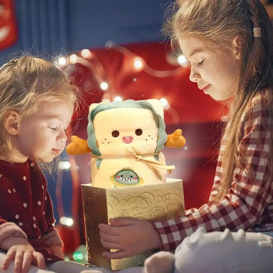 2-in-1 Cartoon Plush Pillow Blanket | Soft Kids Travel Throw Pillow Throw Blanket Peaceful Pleasures Health and Wellness