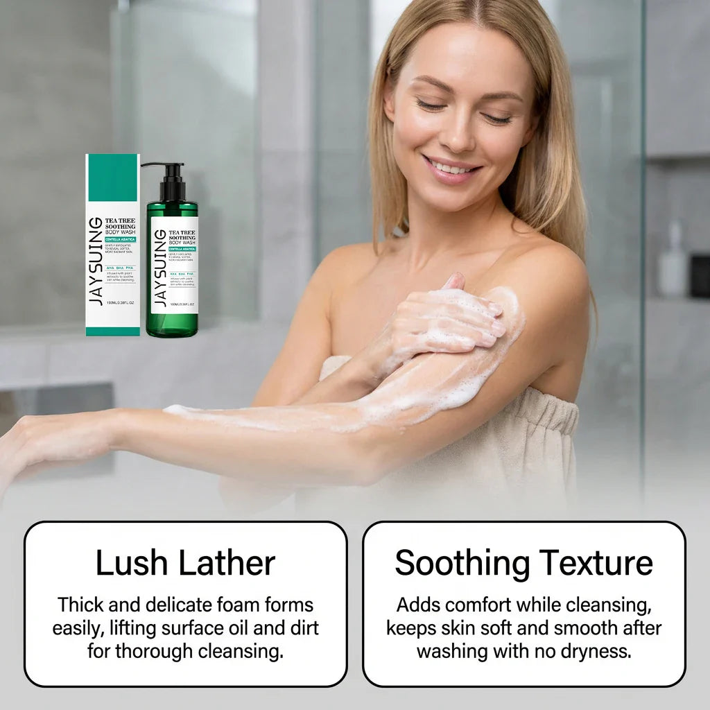 Tea Tree Body Wash – AHA BHA Exfoliating Shower Gel