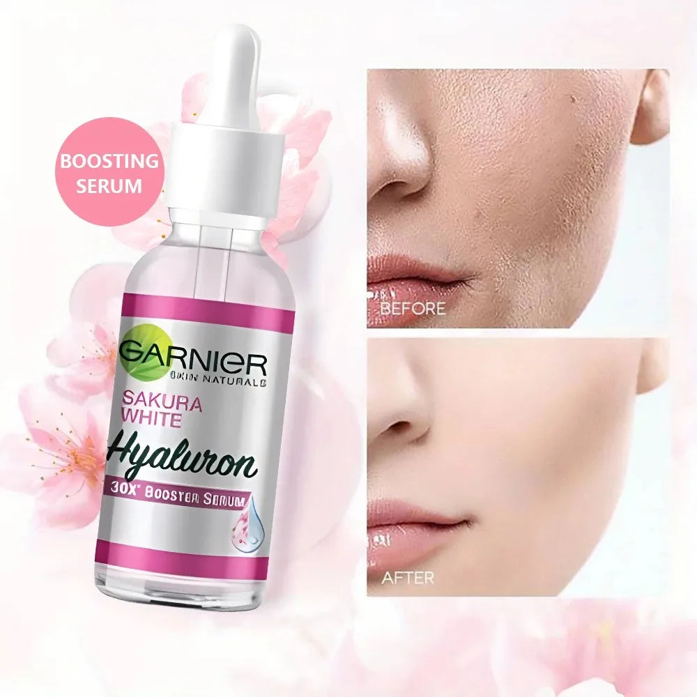 GARN Nier Pink Serum Sakura Glow 30x Hyaluronic Booster Moisturizing Serum Firming Skin Fine Lines Skin Facial Care Serum Peaceful Pleasures Health and Wellness