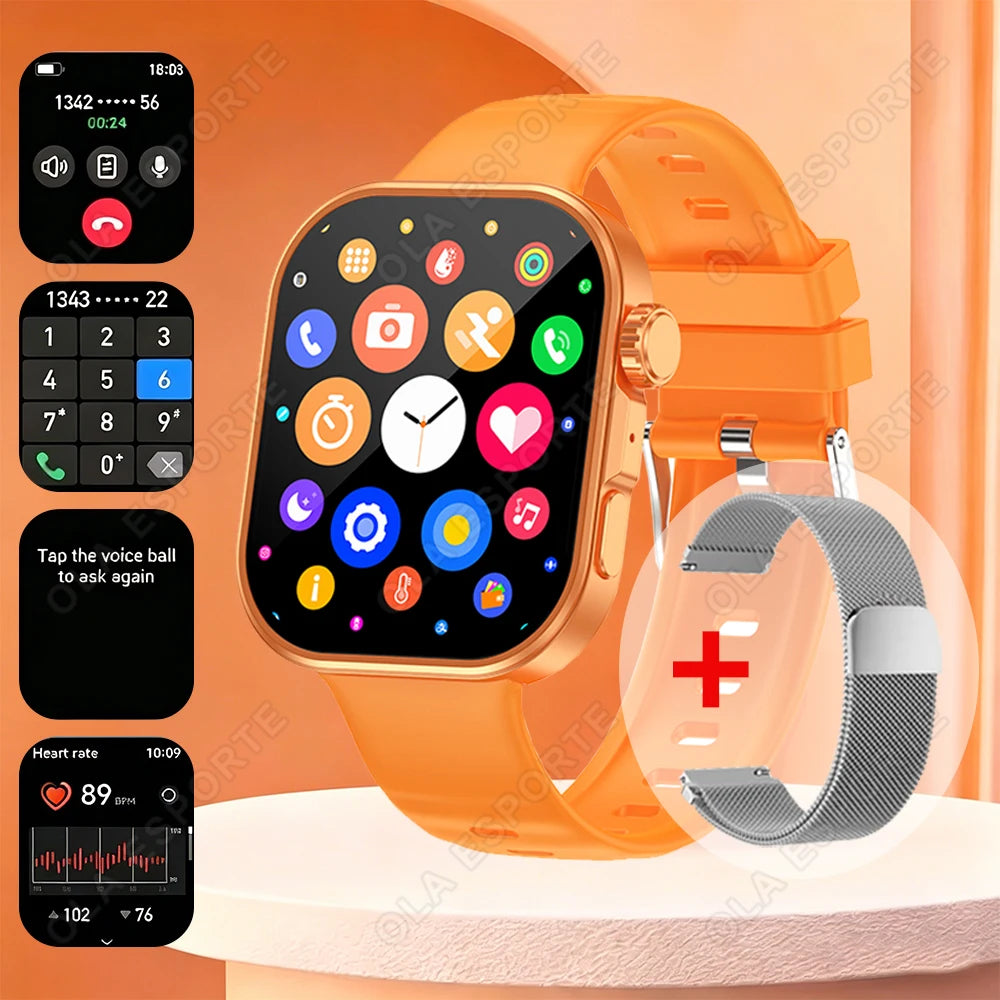 Ola Esporte HW12 Smartwatch 2.01" HD Bluetooth Call & Fitness