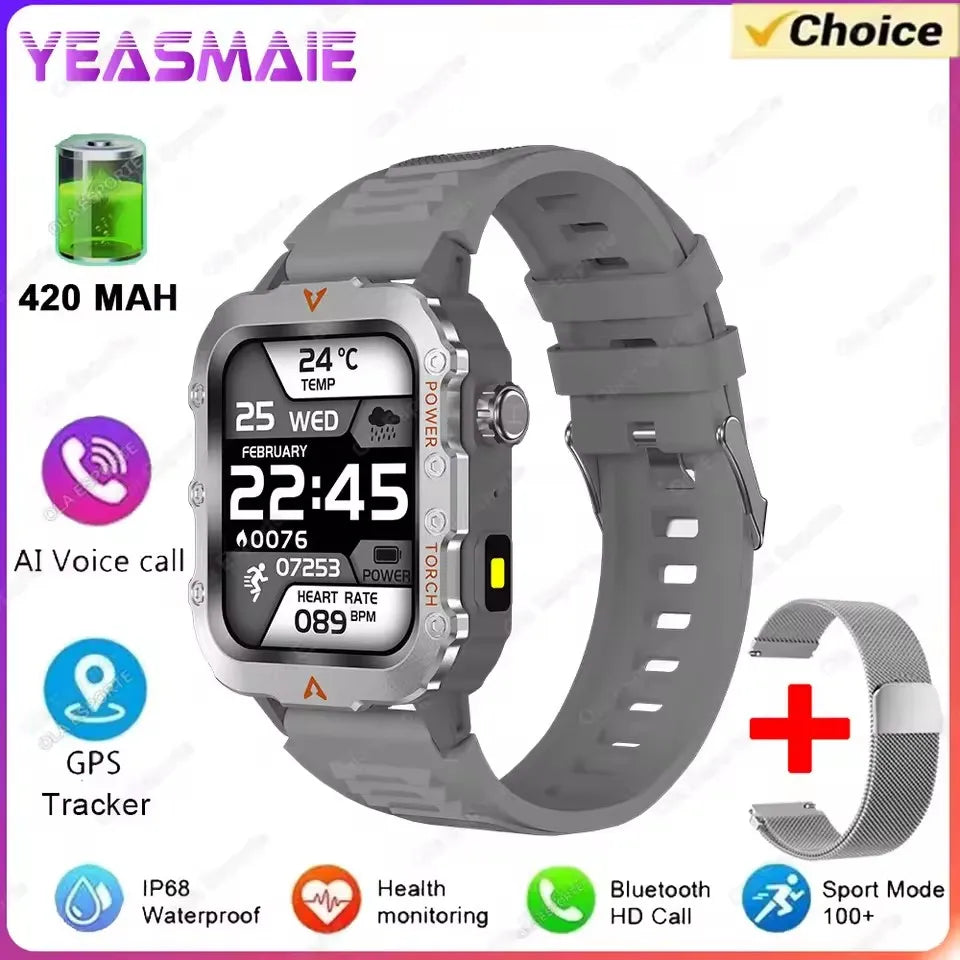 Ola Esporte Military Smartwatch – GPS, Heart Rate & Waterproof