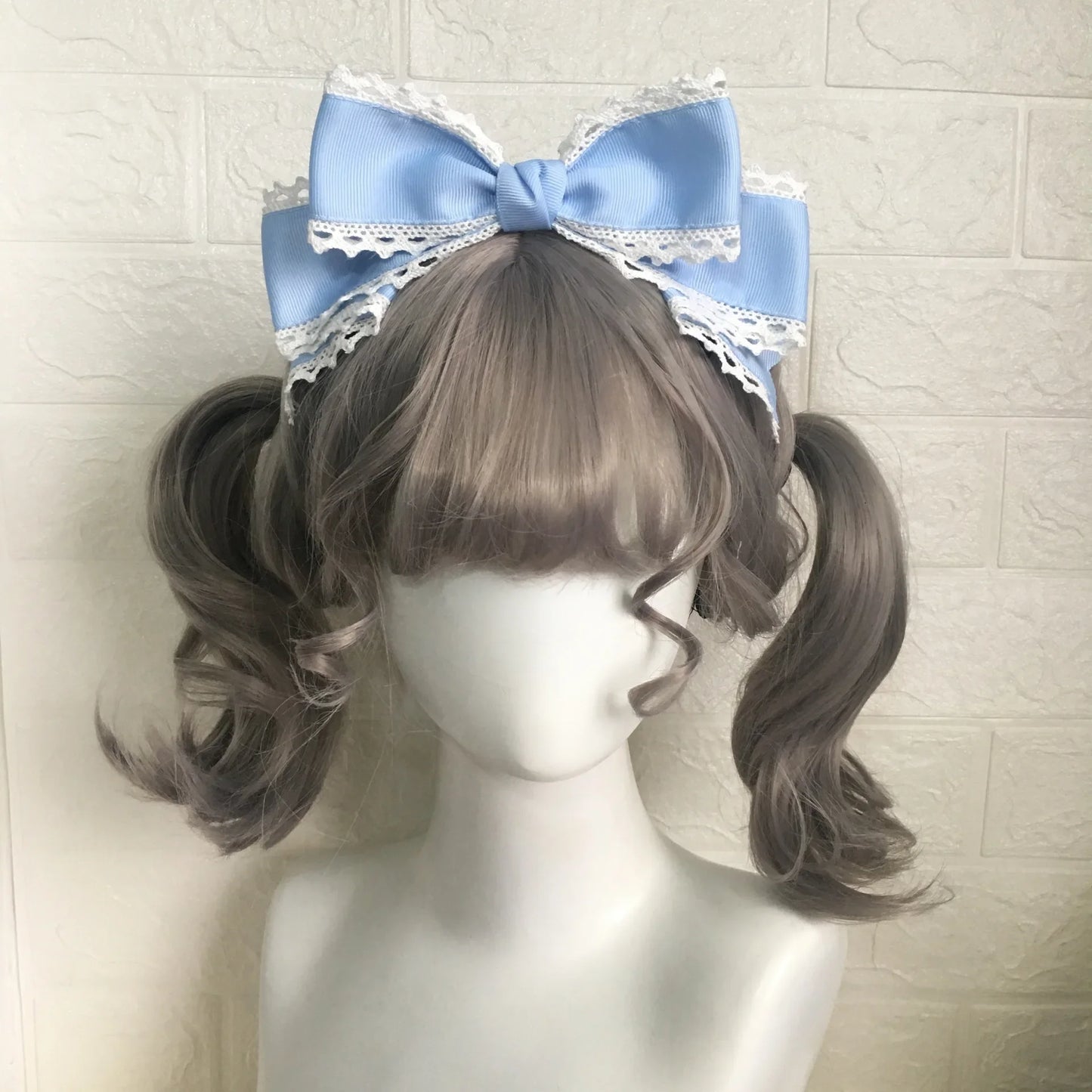 Big Bow Headwear Black Hair Accessory Personality Simple Lolita Hair Clip Women's Cute Hair Clips Blue Lolita Accessories Girls Peaceful Pleasures Health and Wellness 3