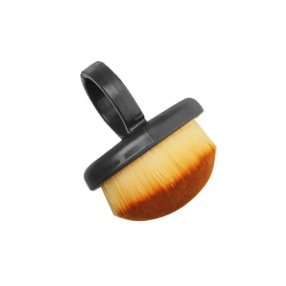 Nail Dust Cleaning Brush with Ring Handle — Manicure Tool Nail Art Tools Peaceful Pleasures Health and Wellness 1PC-black