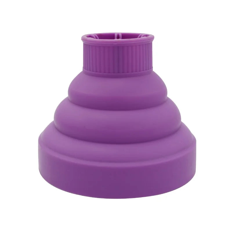 Profession Blow Dryer Diffuser Attachment for Natural Thick Hair Collapsible Hair Blower Diffuser Styling Hairdressing Tool Peaceful Pleasures Health and Wellness Purple