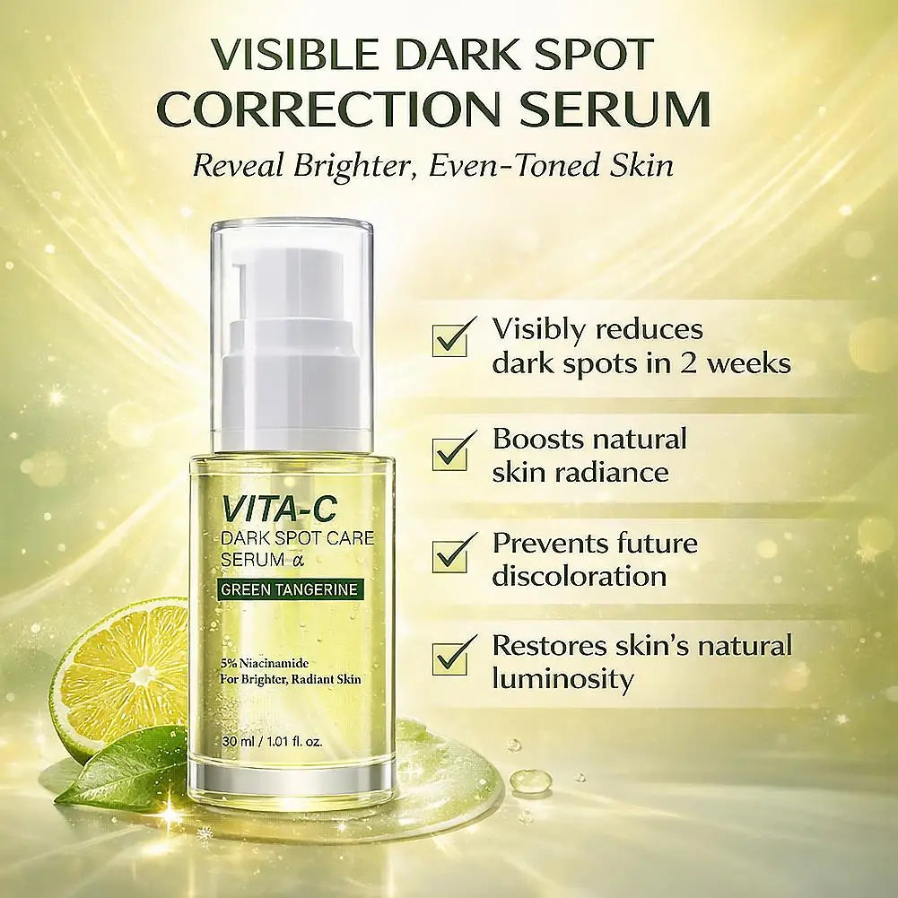 Green Tangerine Brightening Serum – 5% Niacinamide & Vitamin C