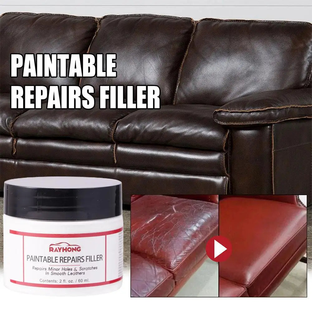 1/3pcNatural Leather Filler Repair Compound Auto Leather Restoring Paste Paintable Restoration Cream For Tears Crack Burns Holes Peaceful Pleasures Health and Wellness