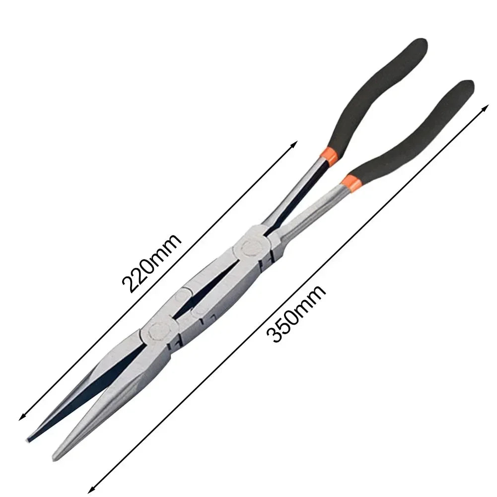 Enhanced Long Reach Plier Needle Straight 45 90 Bent Tip