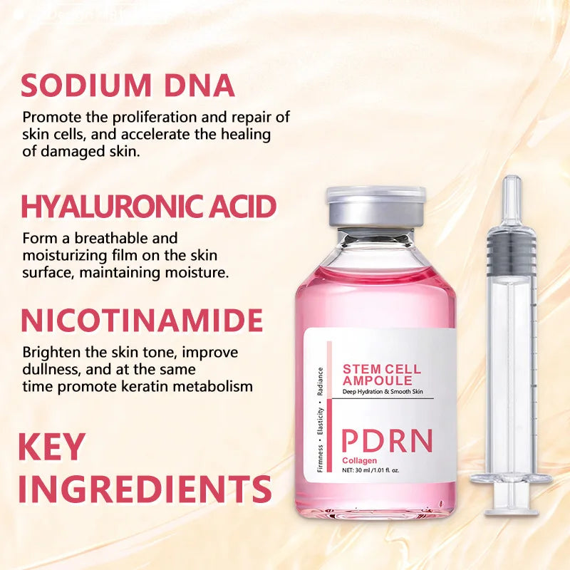 Pink PDRN Cell Ampoule Essence | Collagen Moisturizing Serum