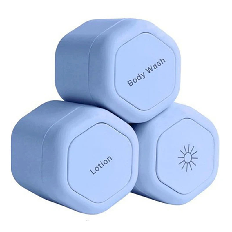 Magnetic Stackable Travel Cosmetic Containers with Lids – 2/3 Pcs