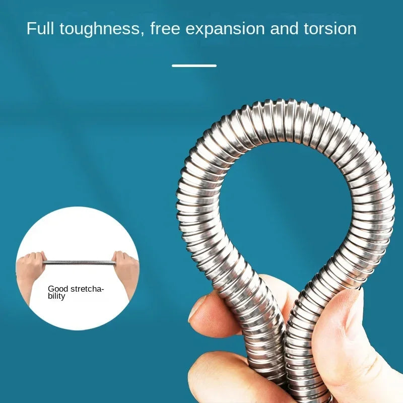 Stainless Steel Flexible Shower Hose 1.5M/2M | G1/2 Extension Flexible Shower Hose Peaceful Pleasures Health and Wellness