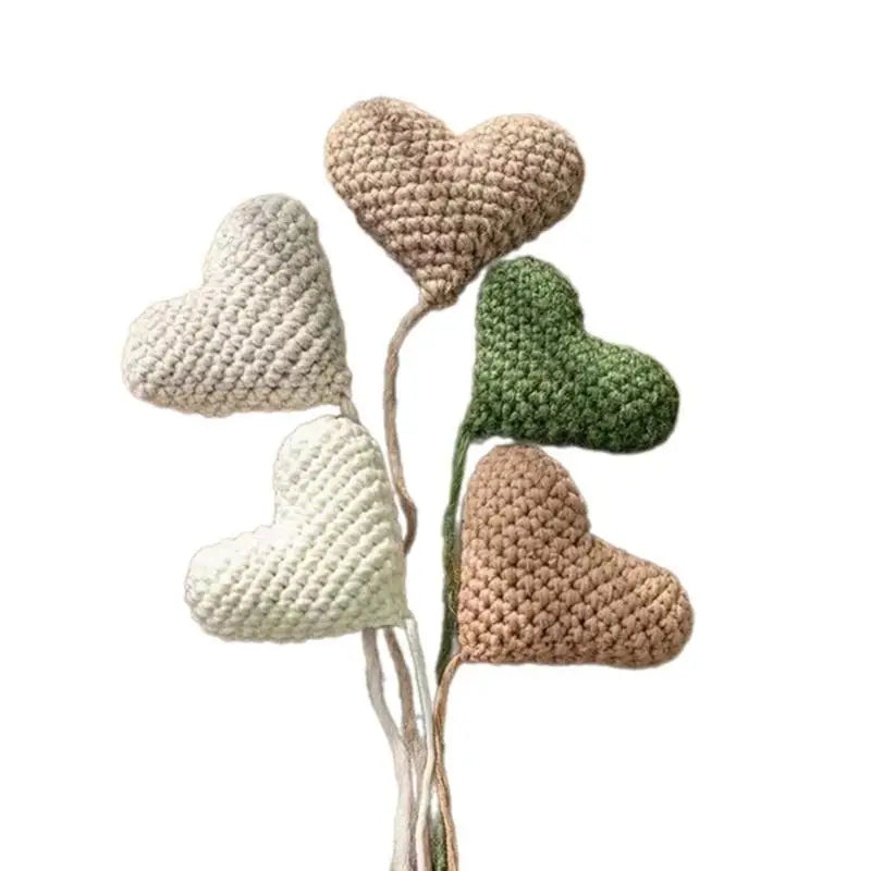 Knitted Heart Baby Photography Props – Newborn Photo Studio Set