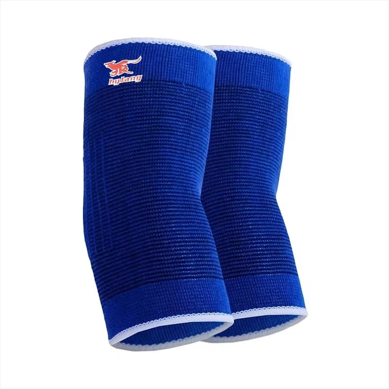 One Pair Blue Comfortable cotton Material Knitted Elbow Protector for Enhanced Elbow Support Protection Sports Elbow Protection Peaceful Pleasures Health and Wellness Blue-2 Pairs