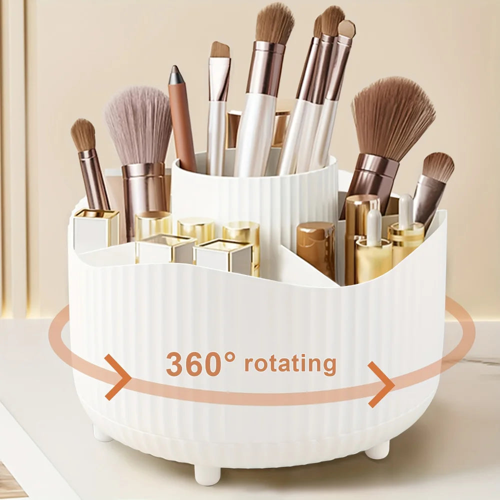360° Rotating Makeup Organizer & Brush Holder | RUNTOIN