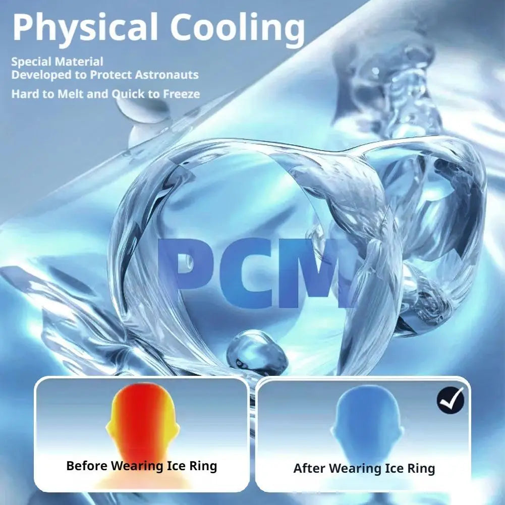 Portable Outdoor Sports Pcm Refresh Ice Collar Continuous Cooling Artifact Hanging Neck Wrap New Summer Hanging Neck Cold Collar Peaceful Pleasures Health and Wellness