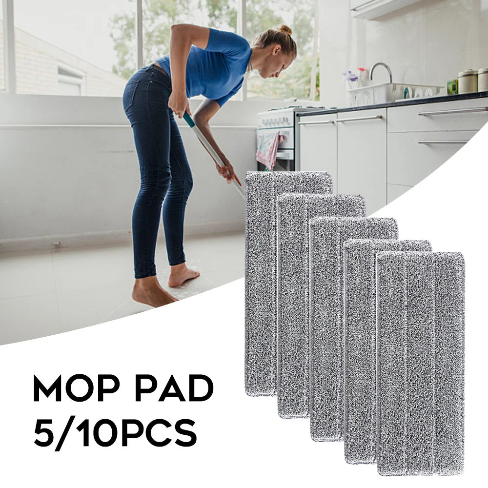 Replace Mop Head Microfiber Replacement Head Floor Cleaning Cloth Pads Flat Squeeze Hand Free Wringing Tools for Home, Kitchen Peaceful Pleasures Health and Wellness