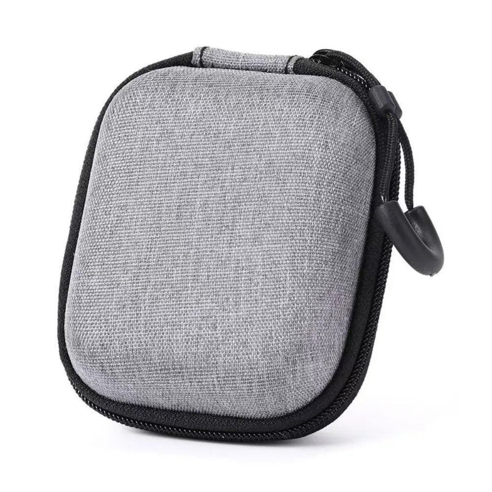 Shockproof Hard EVA Storage Bag Protective Dust-proof Earphone Storage Bag Portable Wear-resistant Data Cable Organizer Bag Peaceful Pleasures Health and Wellness 9-7-4.5cm