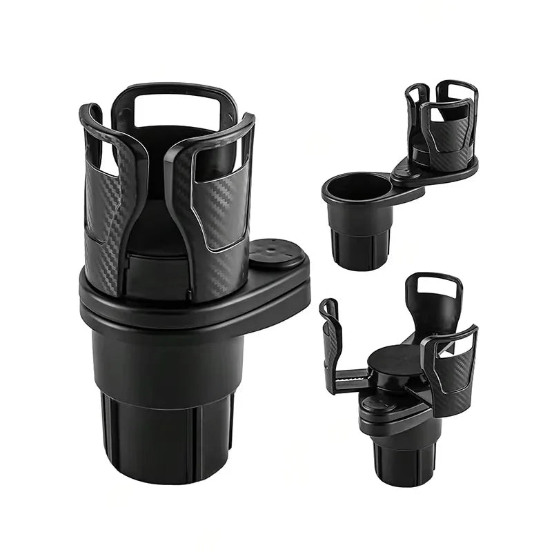 Rotating Double Layer Car Cup Holder Console Storage Organizer