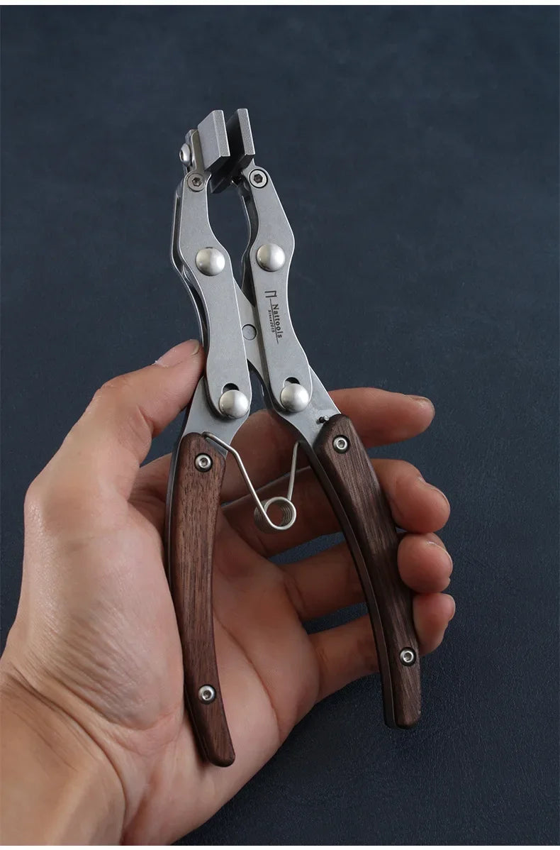 Stainless Steel Leather Flat Pliers Professional Parallel Pliers Handmade DIY Craftsman Leather Craft Tools Peaceful Pleasures Health and Wellness