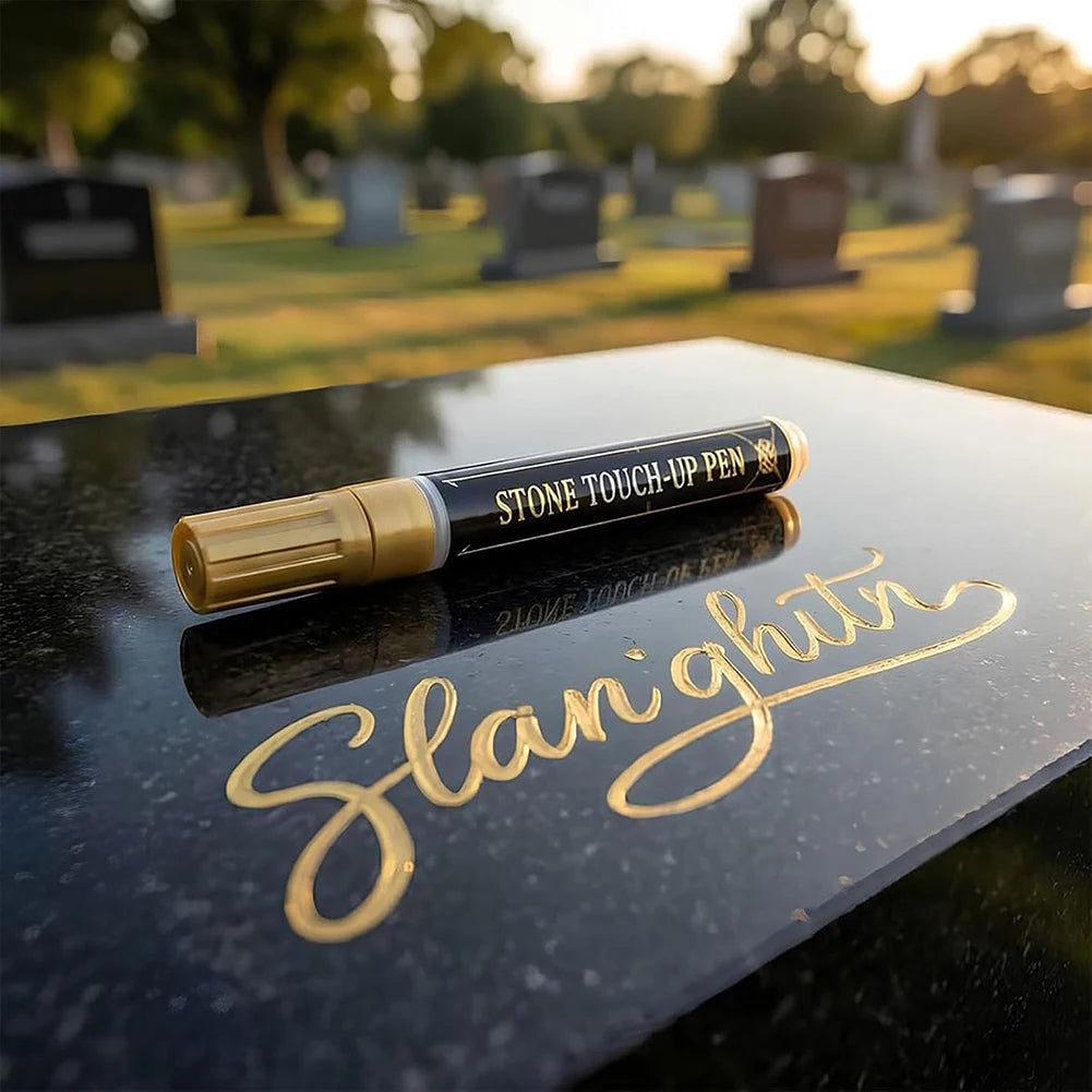 Waterproof Tombstone Marker Pen,Oil Based Specifically Designed For Stone Restoration Marker Pen,Stone Touch-Up Maintenance Pen﻿ Peaceful Pleasures Health and Wellness