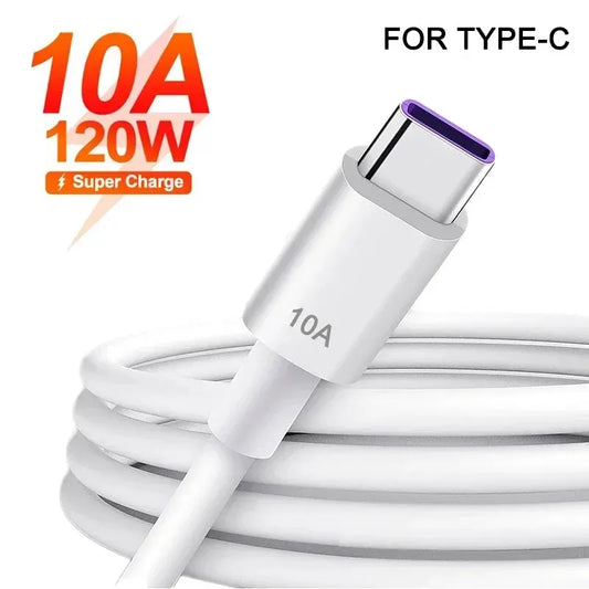 120W 10A USB-C Fast Charging Cable | Huawei Xiaomi Android USB-C Charging Cable Peaceful Pleasures Health and Wellness 2m