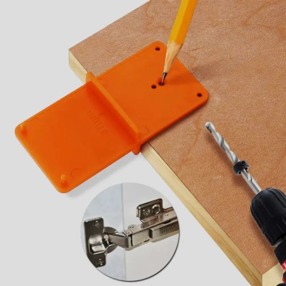 35/40mm Hinge Hole Drilling Guide | Cabinet Door Punch Locator