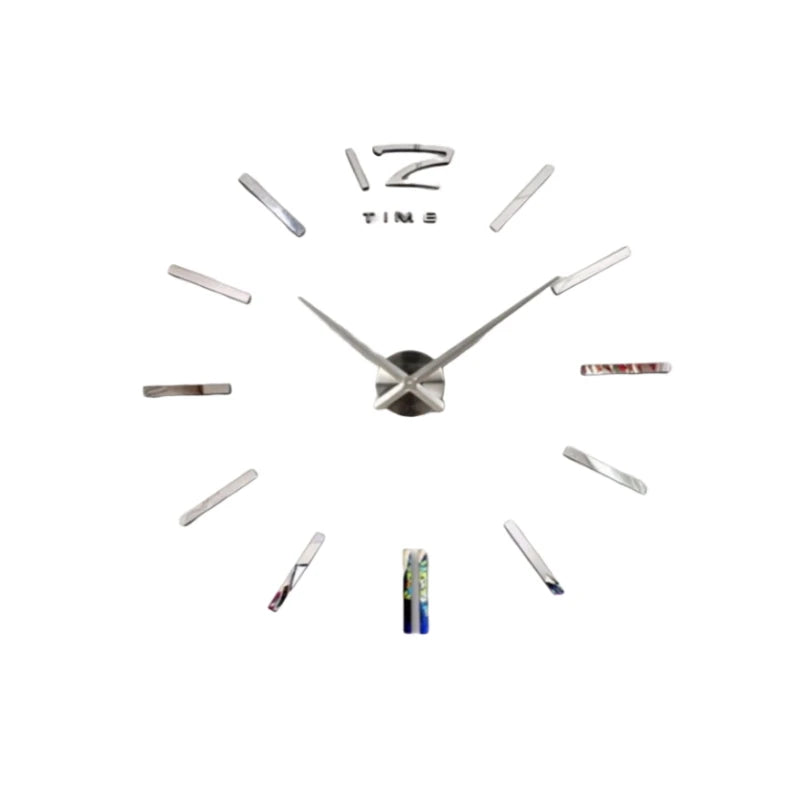 New Modern Design Large Wall Clock 3D DIY Quartz Clocks Fashion Watches Acrylic Mirror Stickers Living Room Home Decor Horloge Peaceful Pleasures Health and Wellness