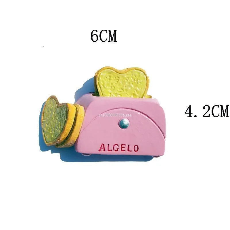 Cute Resin Fridge Magnet – Ice Cream & Cake Kitchen Décor