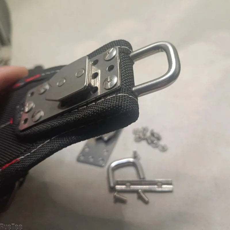 Stainless Steel Tool Belt Buckle | Universal Quick-Release Clip