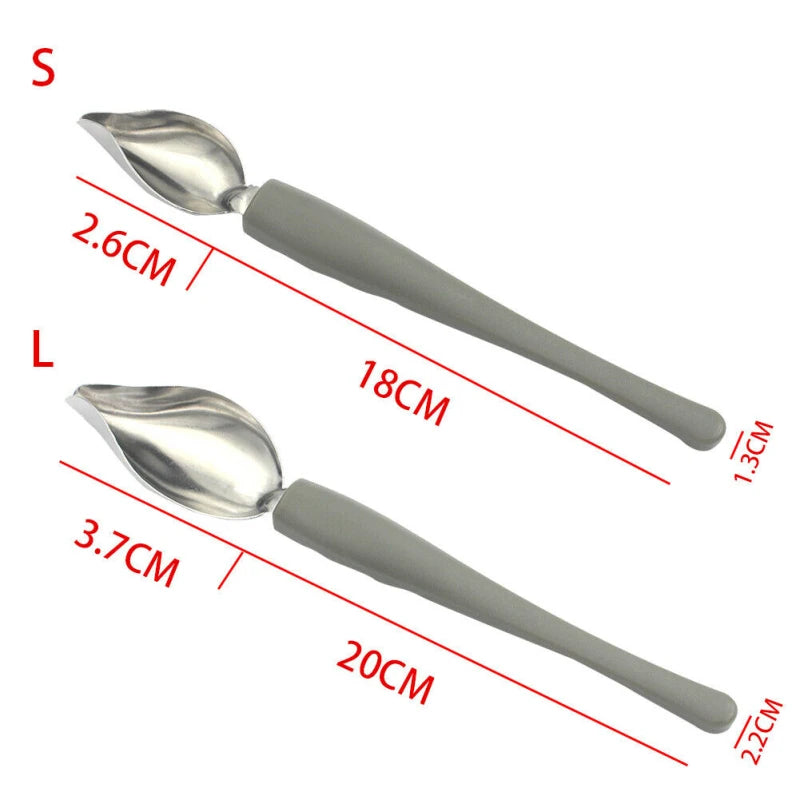 2Pcs Culinary Drawing Spoons Chef Pencil Sauce Painting Spoon Chocolate Cream Sauce Cake Decoration Spoons Kitchen Accessories Peaceful Pleasures Health and Wellness 2pc
