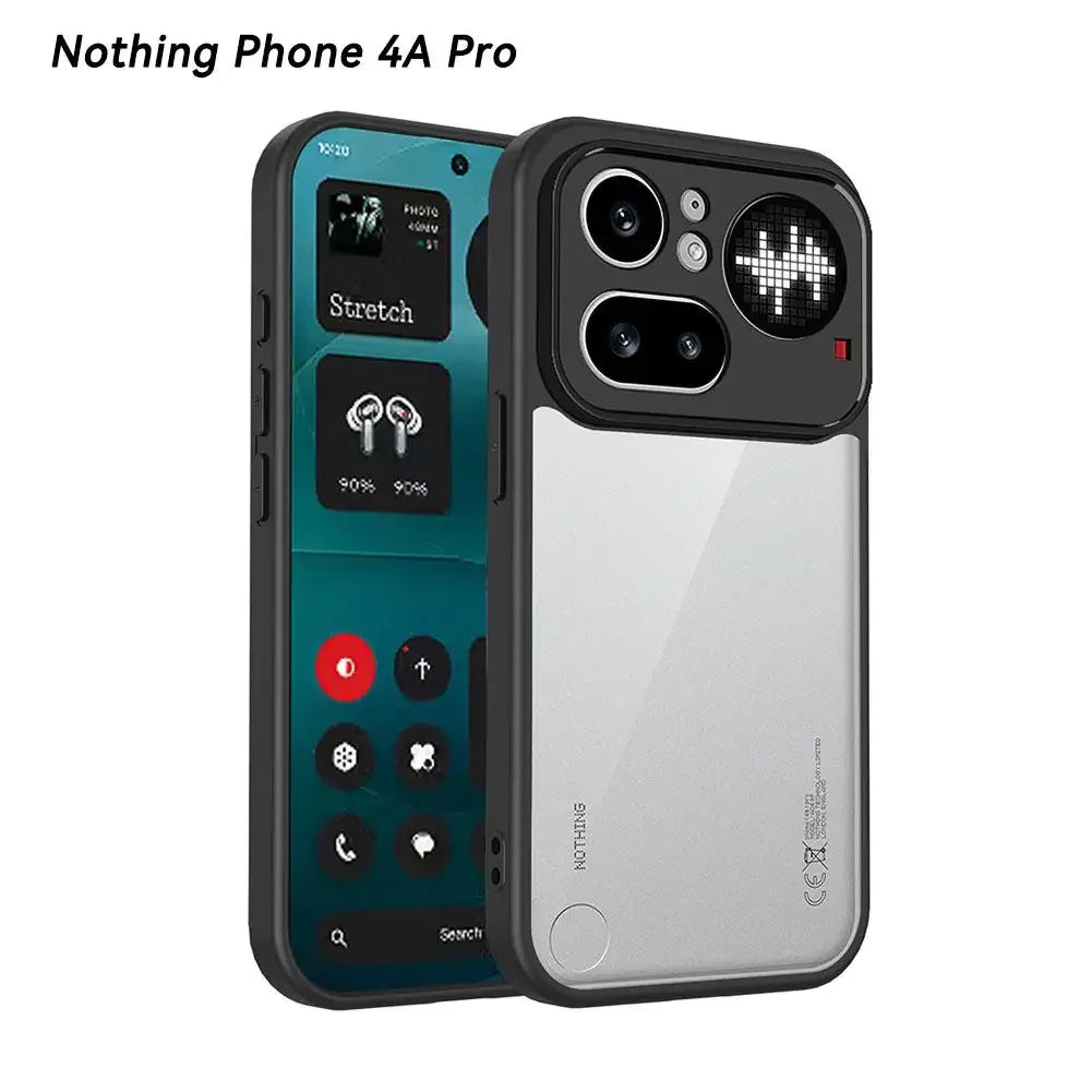 Transparent Matte TPU Silicone Case For Nothing Phone 4A/4A Pro Shockproof Bumper Protection Anti Fingerprint Phone Accessories Peaceful Pleasures Health and Wellness black 4A Pro