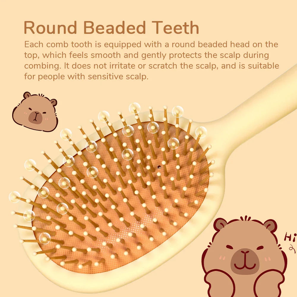 Capybara Air Cushion Hair Brush – Scalp Massage Comb
