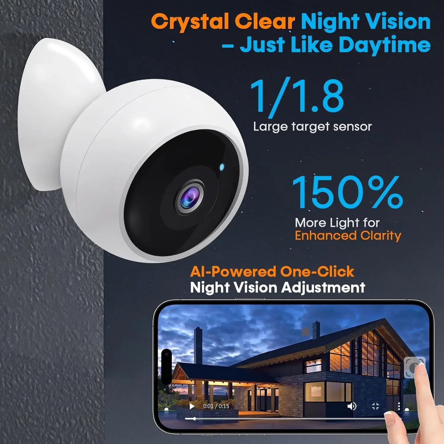 Wireless Outdoor Security Cameras 2-Pack: Magnetic Mount, 2K HD, AI Motion Detection, Long Battery Life Peaceful Pleasures Health and Wellness