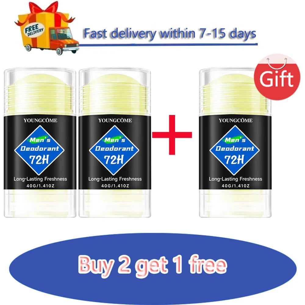 YOUNGCOME Men's Antiperspirant Deodorant Stick 40g – 1 or 6 Pack