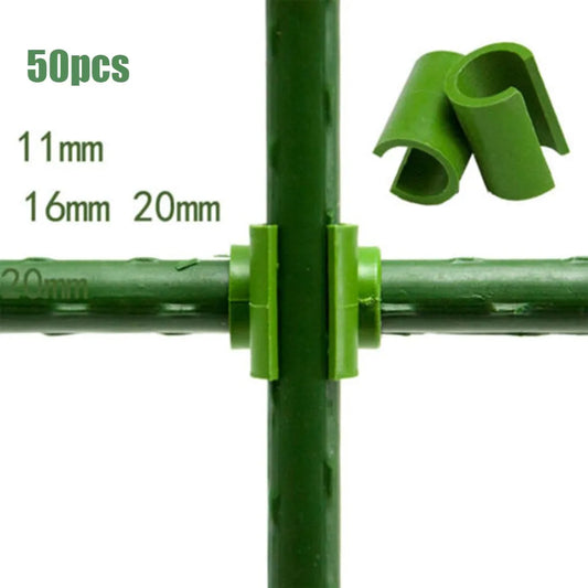 50-Pack Plant Trellis Connector Clips – Garden Stake & Frame Rod Garden Trellis Clips Oasis Select 20mm