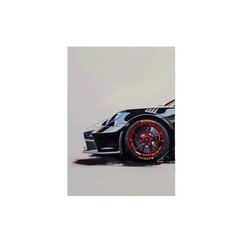 Fashionable Popular Super Sports Car GT3 RS Graffiti Wall Art, HD Canvas Print Poster, Home, Living Room, Room Decoration Peaceful Pleasures Health and Wellness Z2000 50x70cm Unframed
