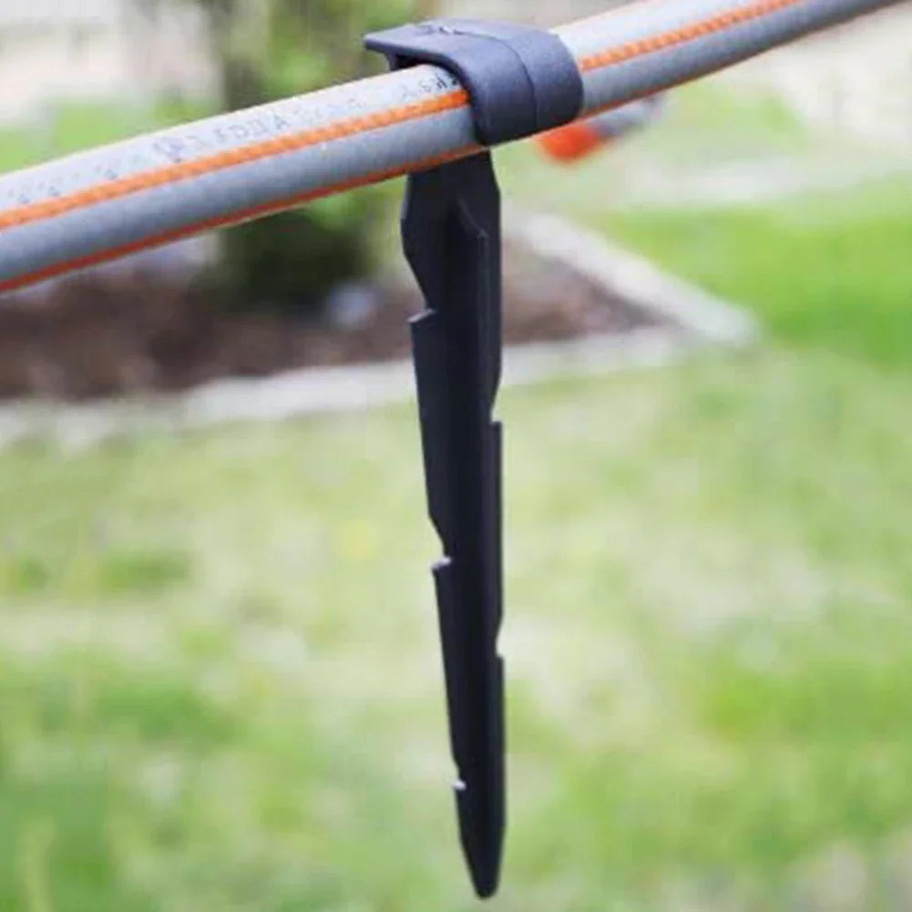 50-Pack Garden Hose Anchor Stakes – 16/20mm Irrigation Tubing Holder Peaceful Pleasures Health and Wellness