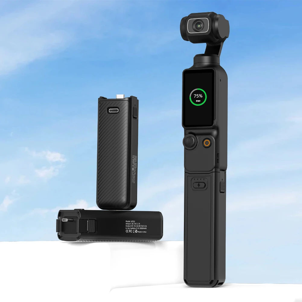 PO3050 For DJI Pocket 3 Battery Life Controller 10W 5000mAh Handheld Fast Charging Charger Extension Rod For DJI Pocket 3 Camera Peaceful Pleasures Health and Wellness