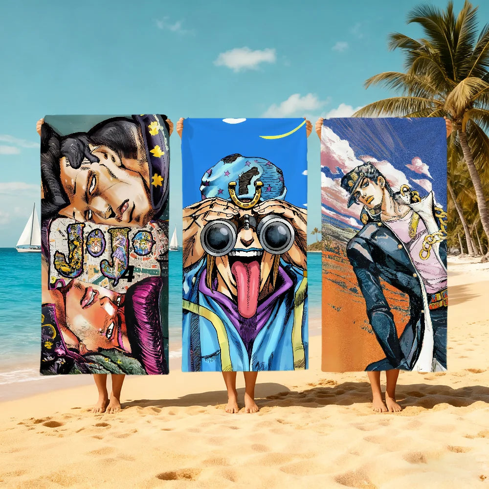 JoJo Anime Beach Towel | Quick Dry Soft Towel for Travel & Gym Anime Beach Towel Peaceful Pleasures Health and Wellness