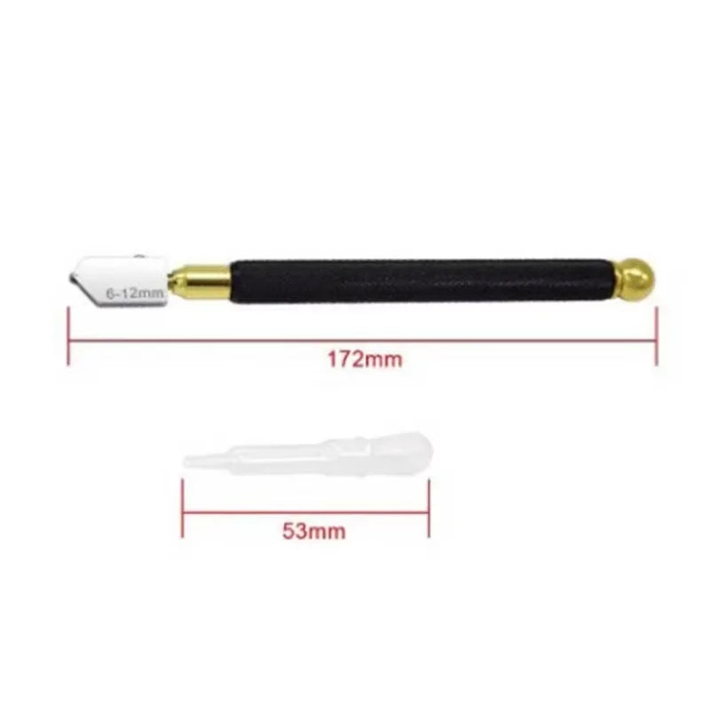 2PC Glass Knife Household Manual Multifunctional Tile Cutter Diamond Cut Thick Glass Roller Type Special Push Knife Manual Tools Peaceful Pleasures Health and Wellness
