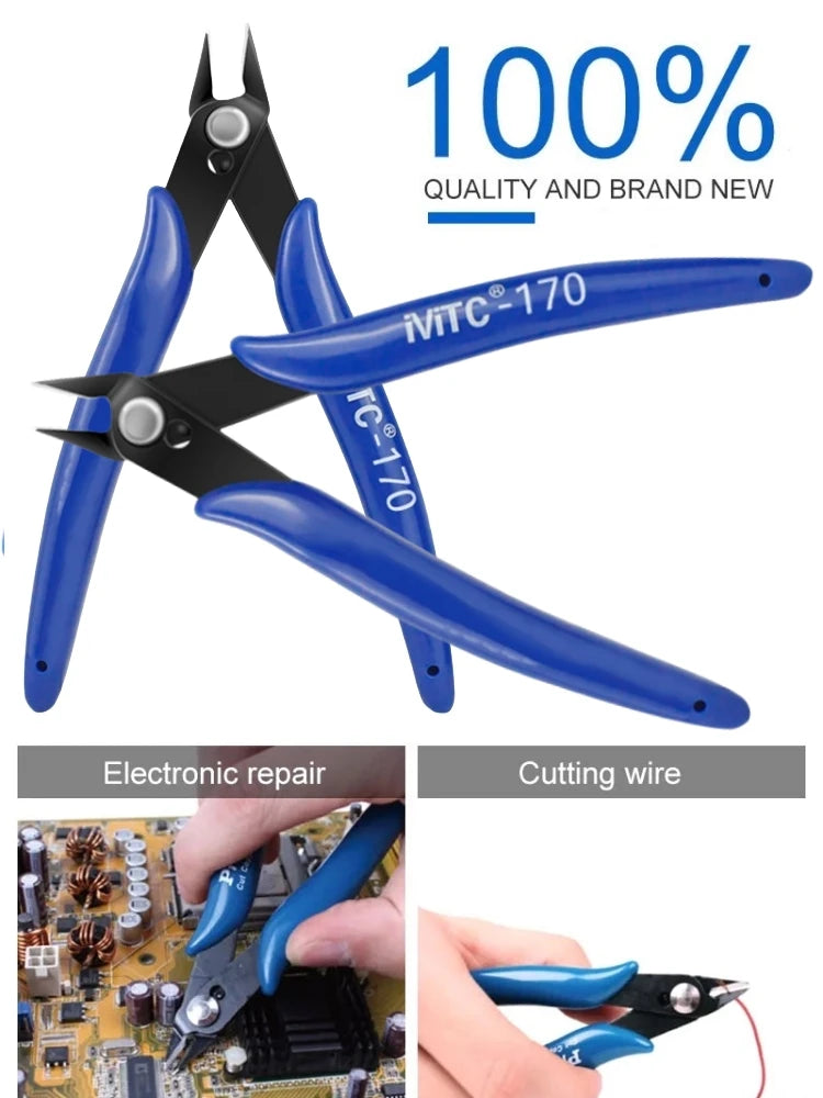 170 Diagonal Wire Cutter Pliers – Electronics, DIY & 3D Printing Peaceful Pleasures Health and Wellness