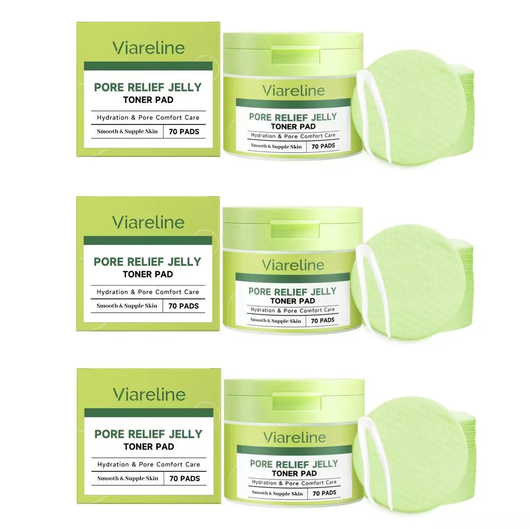 Viareline Hydrating Calming Toner Pads 70pc | Pore Care