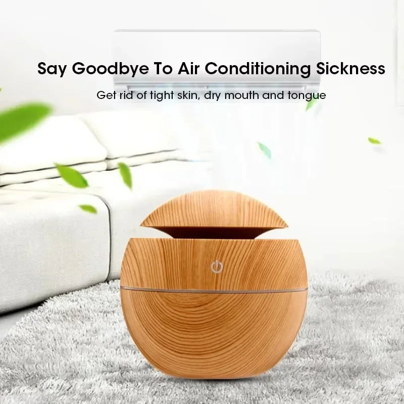 Mini Portable Air Humidifier USB power supply Essential Oil Diffuser Bottle Free Adjustable Quiet for Bedroom Office Car Peaceful Pleasures Health and Wellness