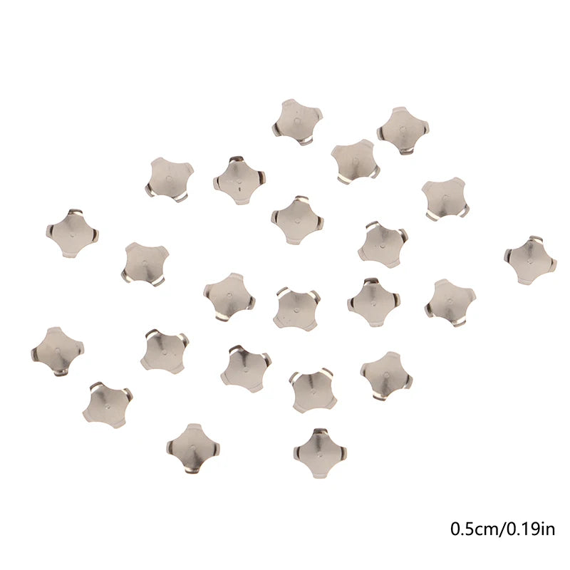 20Pcs 10 With Point Cross Shape Metal Dome Reset Switch 5 6 7 8.4 10 12 14 16 MM Membrane Switch SPST Momentary On/Off Tactile Peaceful Pleasures Health and Wellness 20pcs A1