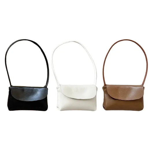 Miniature PU Leather Doll Handbag | Pretend Play Toy Accessory Peaceful Pleasures Health and Wellness
