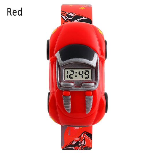 2025 New Style LED Digital Children Sport Watch Cartoon Car Wristwatch Kids Casual Electronic Watches for Gift Peaceful Pleasures Health and Wellness