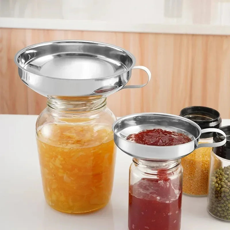 Stainless Steel Wide Mouth Canning Funnel – Jam & Jar Peaceful Pleasures Health and Wellness