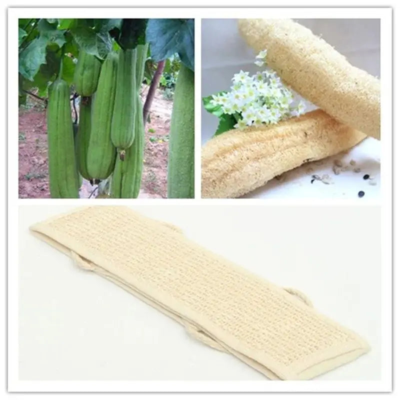 Natural Loofah Exfoliating Bath Scrubber | Unisex Body Sponge