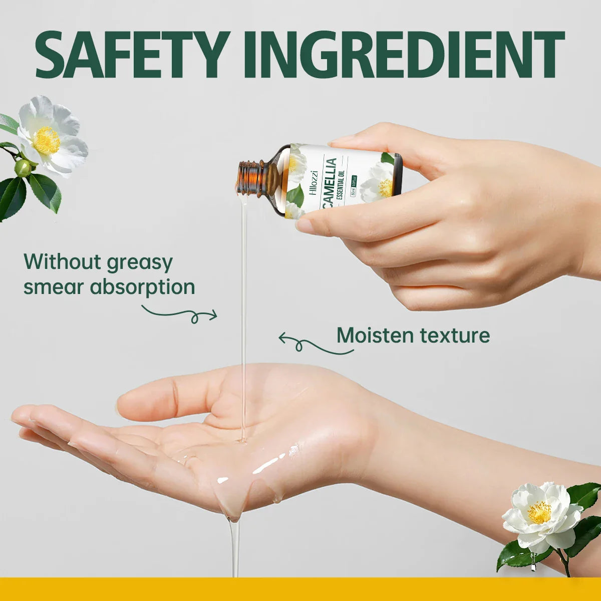 Hllozzi Camellia Oil – Pure Natural Face & Hair Moisturizer
