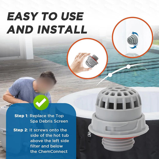 P05346 Debris Mount Screw Dispenser Attachment Tubs Replacement Pool Peaceful Pleasures Health and Wellness Default Title